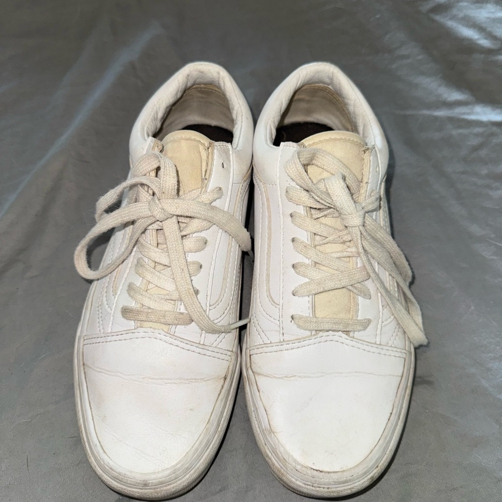 Vans Leather White Sneakers